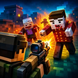 Значок Blocky Zombie Gun Warfare